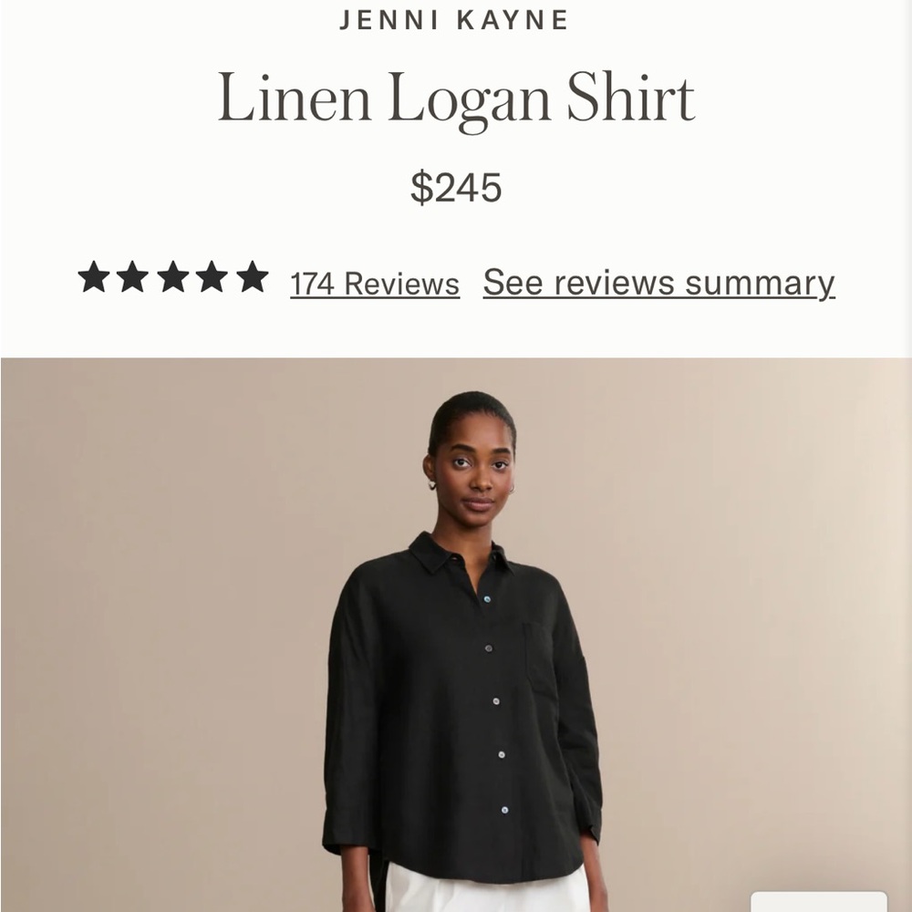 Jenni Kayne Linen Logan Shirt (M)